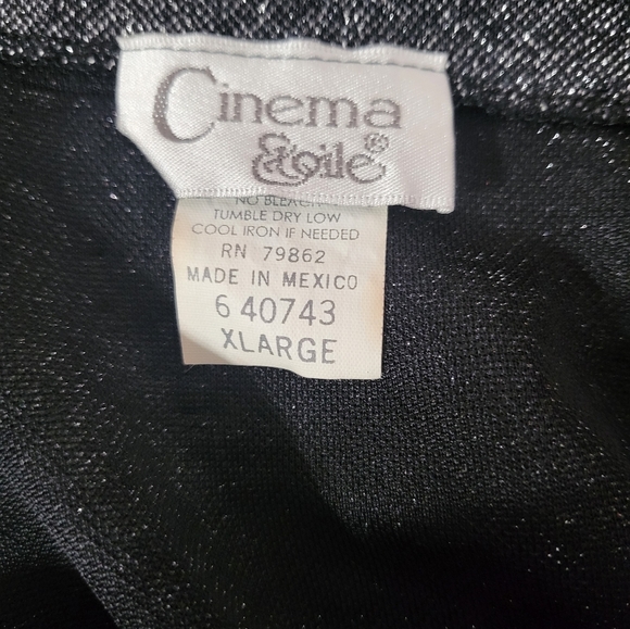 Retro Shimmery Cinema Eloile Tank Top sz XL - Picture 2 of 3